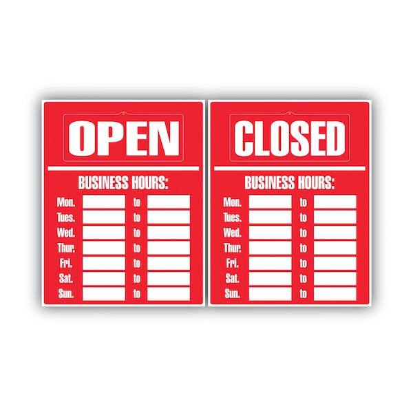 Cosco Business Hours, 15" W x 19" H - 098072