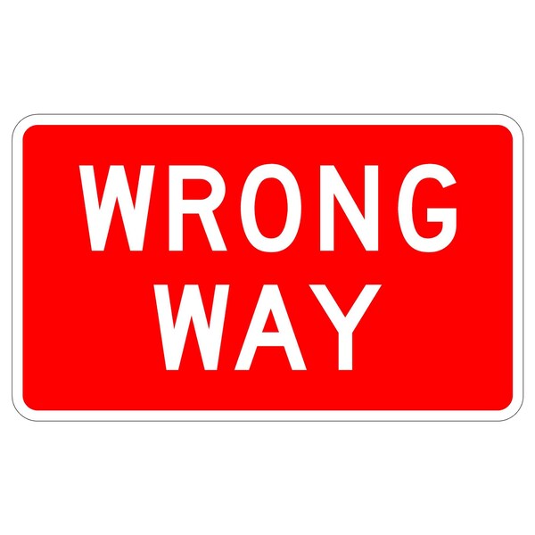 Sign Solutions Usa Traffic Sign, 30 in Width, Aluminum Sign, Horizontal Rectangle - DUS10HWT3018R5-1A