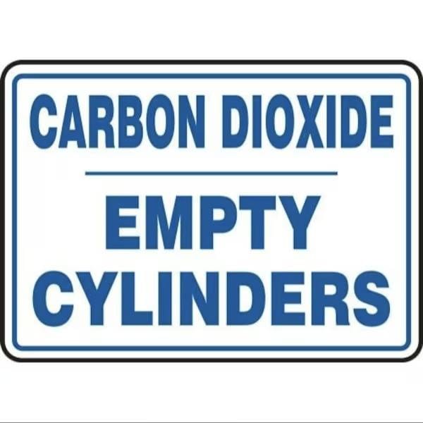 Accuform CYLINDER SIGN CARBON DIOXIDE CYLINDER - MCPG522VA