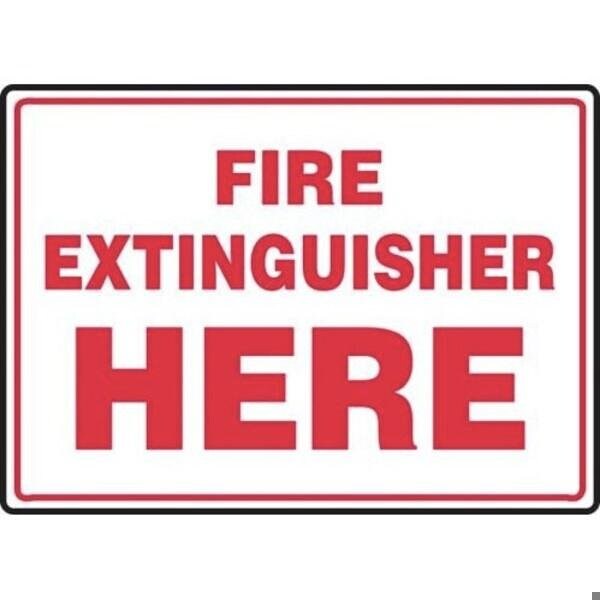 Accuform SAFETY SIGN FIRE EXTINGUISHER RIGHT MFXG912VS - MFXG912VS