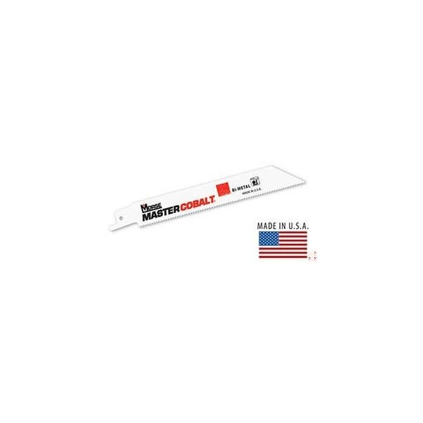 Morse Reciprocating Saw Blade, Tapered Body, Series: Master Cobalt, 12 in L, 1 in W, 0.05 in Thickness, 18 - RB125018T25