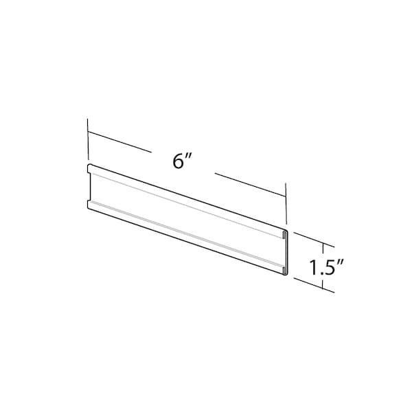 Azar Displays 6"W x 1.5"H Adhesive-Back Nameplate, PK10 - 199604