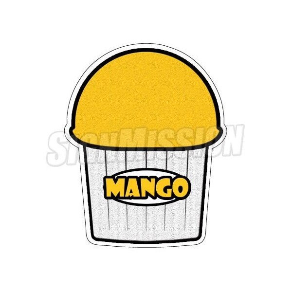 Signmission MANGO FLAVOR Italian Ice Decal shaved ice cart trailer stand sticker, D-DC-8-Mango Flavor - D-DC-8-MANGO FLAVOR