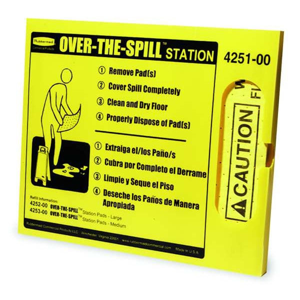 Rubbermaid Commercial Over-the-Spill Station Kit, Universal - FG425100YEL