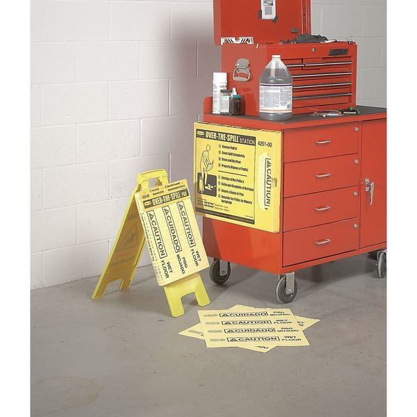Rubbermaid Commercial Over-the-Spill Station Kit, Universal - FG425100YEL