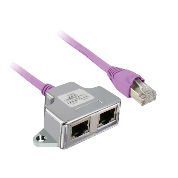 Adaptador de terminal CANopen de Schneider Electric, Altivar, Lexium, 2 conectores RJ45 para conexión en cadena en serie - TCSCTN023F13M03