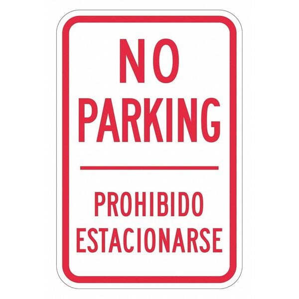 Lyle No Parking Sign, 18" x 12, T1-2889-EG_12x18 - T1-2889-EG_12X18