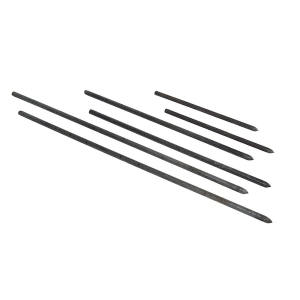 Mutual Industries 10, 30 In X 3/4 In Nail Stakes With Holes - 7500-0-30