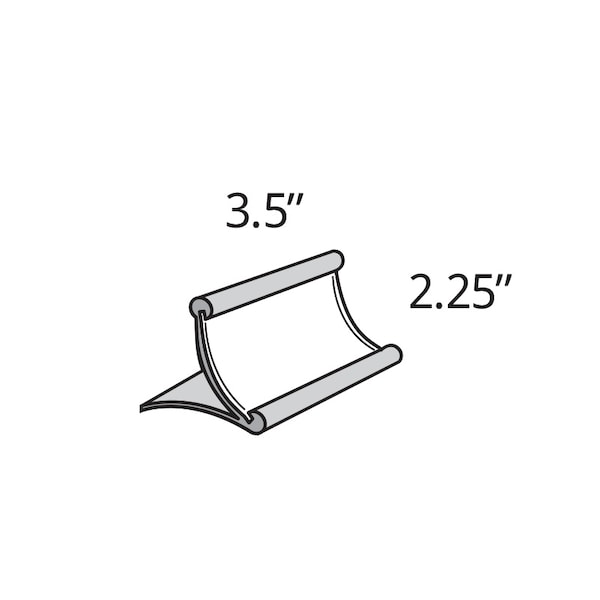 Azar Displays 3.5"W x 2.25"H Curved Metal Frame - 300884