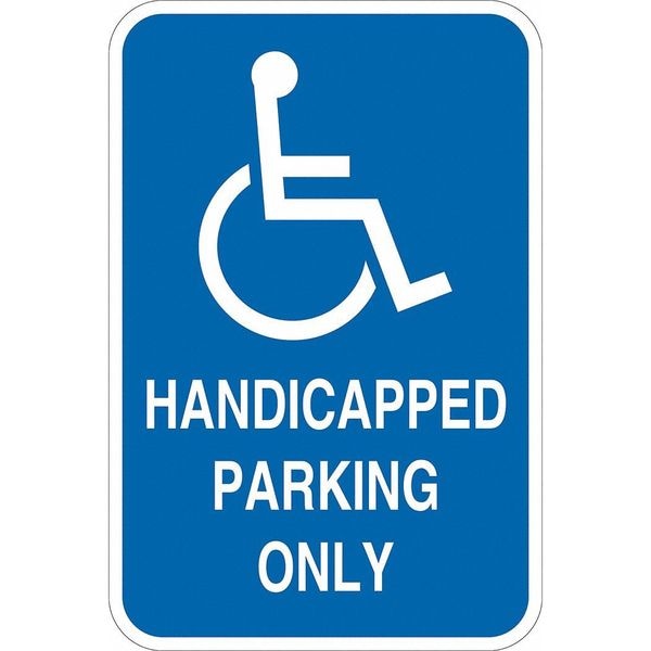 Lyle ADA Handicapped Parking Sign, 18" x 12, T1-1134-EG_12x18 - T1-1134-EG_12X18