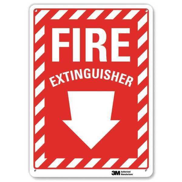 Lyle No Header, Fire Extinguisher, 7 in W x 10 in H, Horizontal Rectangle, Aluminum - U1-1010-RA_7X10