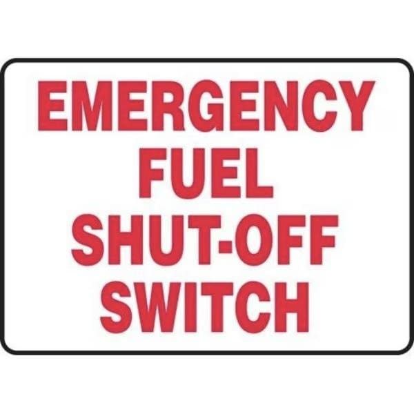 Accuform SAFETY SIGN EMERGENCY FUEL SHUTOFF MCHL572XL - MCHL572XL