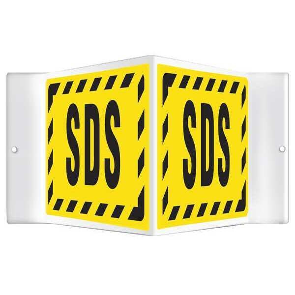 Accuform Safety Sign, 18"Wx8"H, Blk/Yllw, Plstc - PSP395
