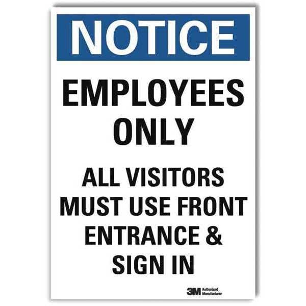 Lyle Notice Sign, 14 in H, 10 in W, Reflective Sheeting, Vertical Rectangle, English, U5-1192-RD_10X14 - U5-1192-RD_10X14
