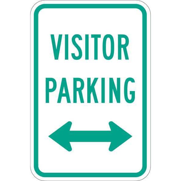 Lyle Visitor Parking Sign, 18" x 12, T1-1040-EG_12x18 - T1-1040-EG_12X18