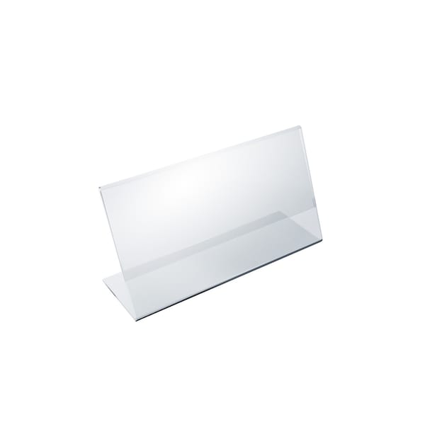 Azar Displays 8.5"W x 3.5"H Angled Sign Holder, PK10 - 112761
