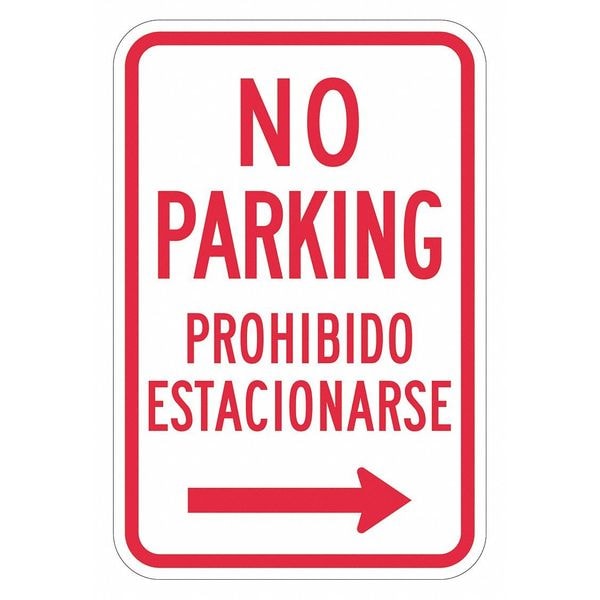 Lyle No Parking Sign, 18" x 12, T1-3035-EG_12x18 - T1-3035-EG_12X18