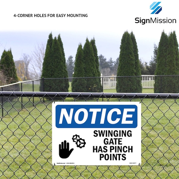 Signmission OSHA Caution, 10" Height, Rigid Plastic, 14" x 10", Landscape, Door Swings Out - OS-CS-P-1014-L-19151