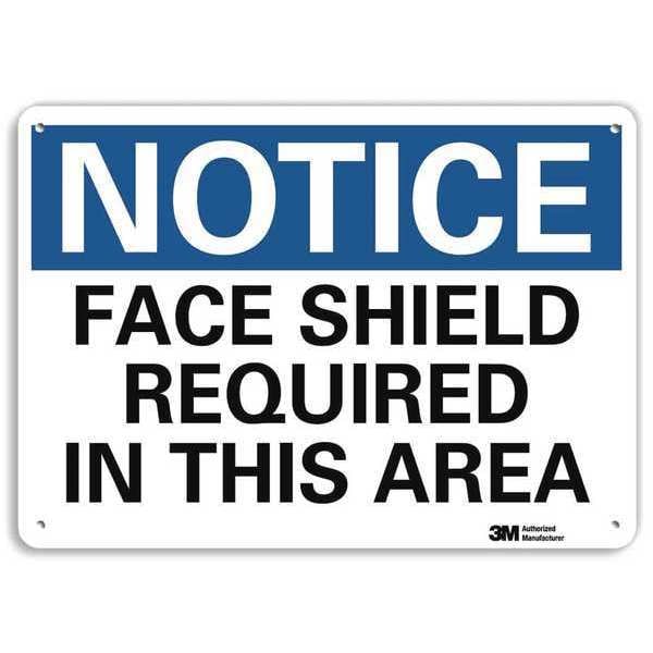 Lyle Notice Sign, RecycldReflecAlum, 10inWx7inH, U5-1216-RA_10X7 - U5-1216-RA_10X7