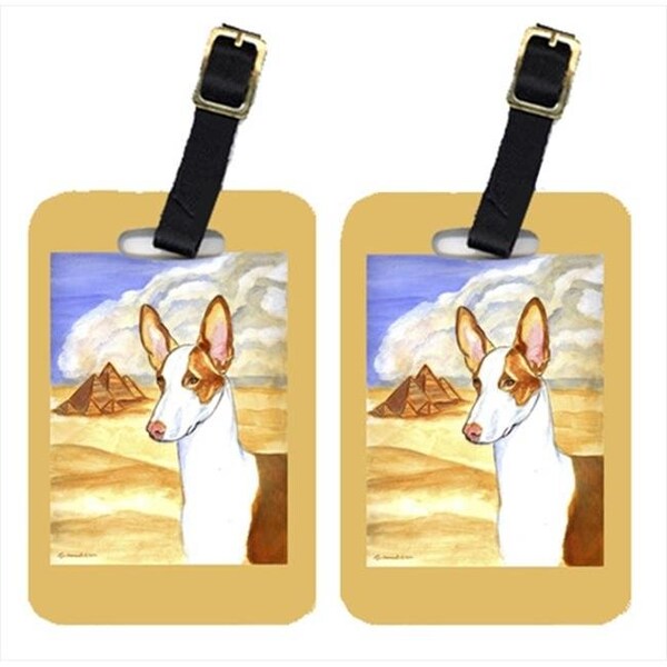 Carolines Treasures Carolines Treasures 7031BT Pair Of 2 Ibizan Hound Luggage Tags - 7031BT
