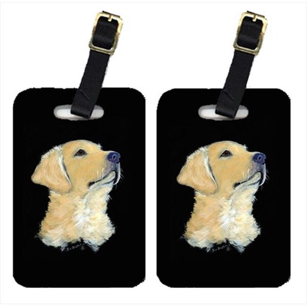 Carolines Treasures Carolines Treasures SS8960BT Golden Retriever Luggage Tag - Pair 2; 4 x 2.75 In. - SS8960BT