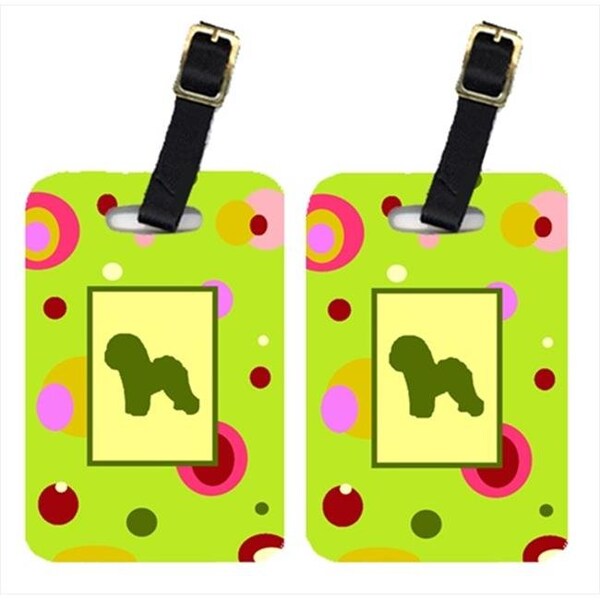 Carolines Treasures Carolines Treasures CK1108BT Bichon Frise Luggage Tag - Pair 2; 4 x 2.75 In. - CK1108BT