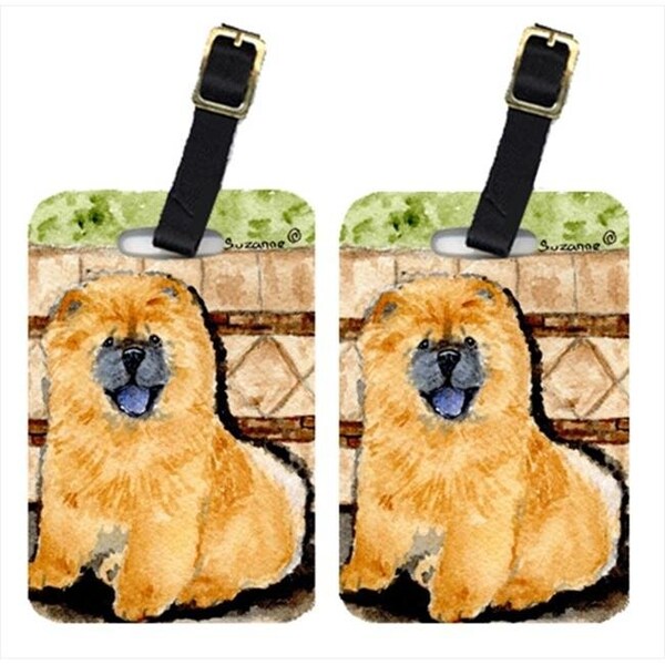 Carolines Treasures Carolines Treasures SS8875BT Chow Chow Luggage Tag - Pair 2; 4 x 2.75 In. - SS8875BT