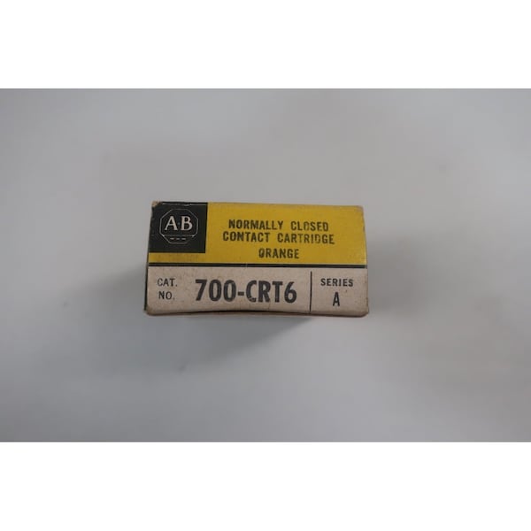 Cartucho de contacto Allen Bradley, 1NC, Para uso con 700-RTC Timing Relay, Naranja - 700-CRT6