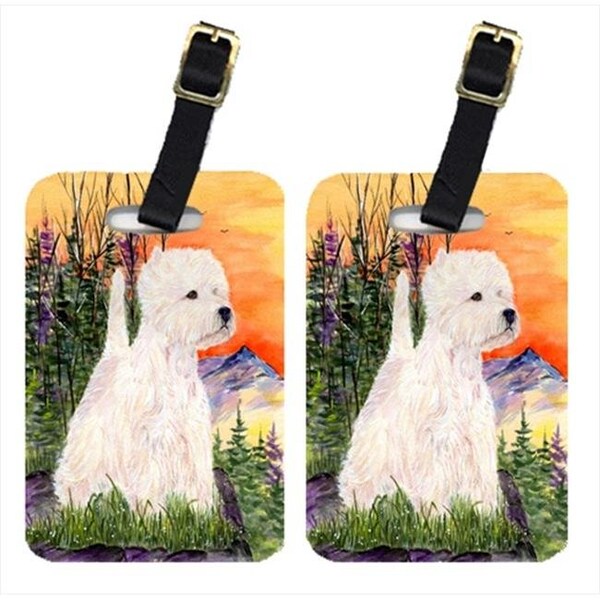 Carolines Treasures Carolines Treasures SS1013BT Westie Luggage Tag - Pair 2; 4 x 2.75 In. - SS1013BT