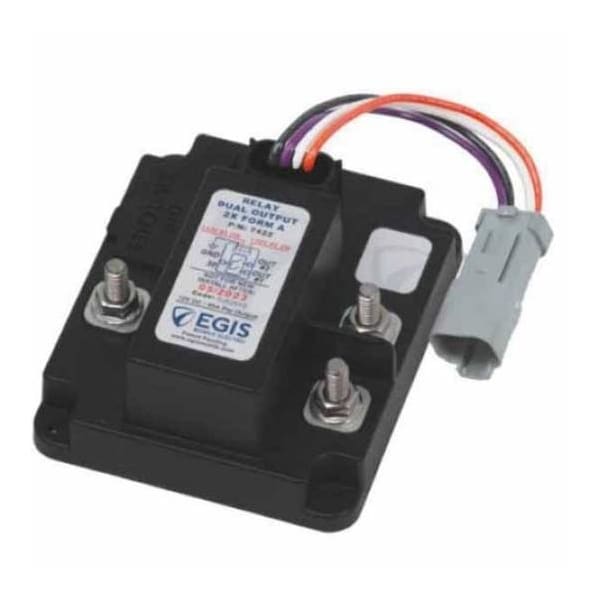 Relevador eléctrico móvil Egis, 2X80 amperios / 12V, con conector Dt/At, a granel - EGIS/7422D