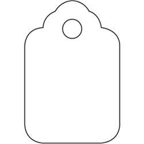 Officespace 1.75 x 2.87 in. White Merchandise Tags, 1000PK - OF3352968