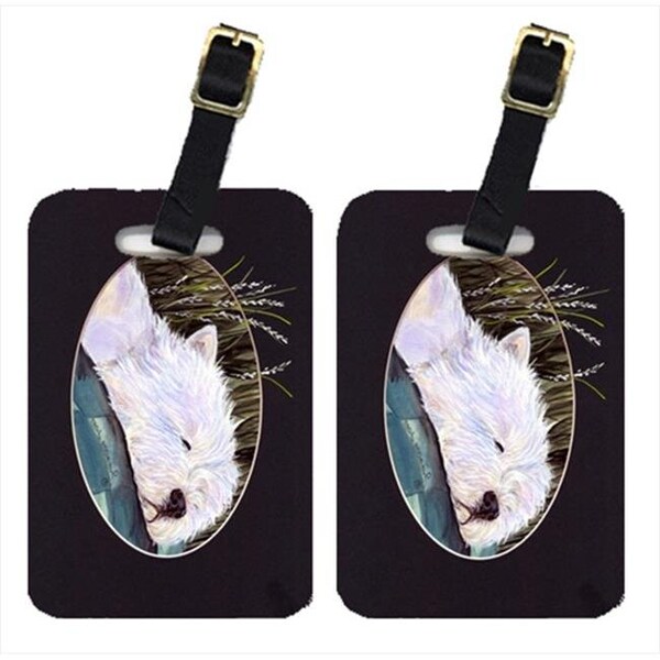 Carolines Treasures Carolines Treasures SS8052BT Westie Luggage Tags; Pack - 2 - SS8052BT