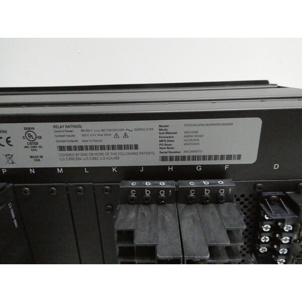 RELEVADOR DE PROTECCIÓN DE ALIMENTADOR MÚLTIPLE Ge 88-250V-AC 300V-DC - F35TG3HLHF8LH6GMXXP6TU6GWXX