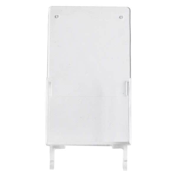 Brady Prinzing Tag Holder, Plastic, 3 1/2 in H x 10 in W, Clear - TH2-H