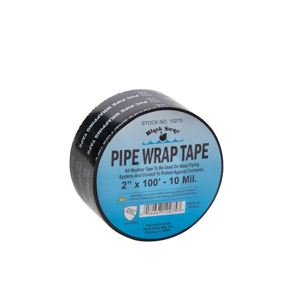 Black Swan Pipe Wrap Tape, 2" X 100Ft, 10 Mil - 10275