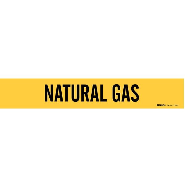 Brady Pipe Markr, Natural Gas, Y, 2-1/2to7-7/8 In, 7196-1 - 7196-1