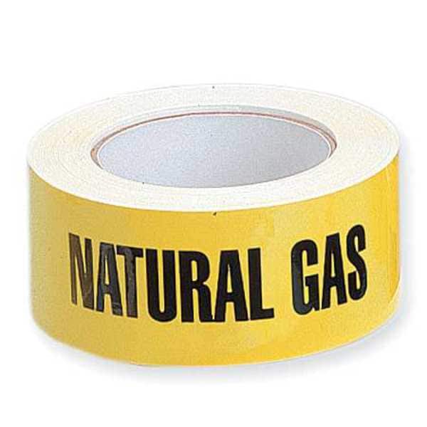 Harris Industries Pipe Marker, Natural Gas, Yellow, 2X90FT NATUR - 2X90FT NATUR