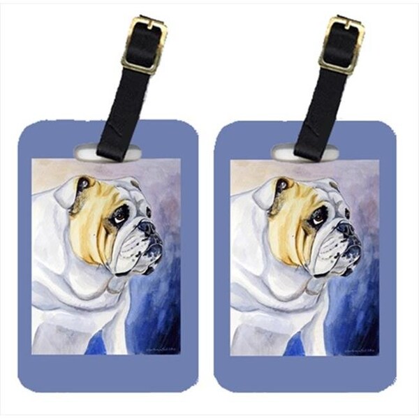 Carolines Treasures Carolines Treasures 7028BT English Bulldog Luggage Tags; Pack - 2 - 7028BT