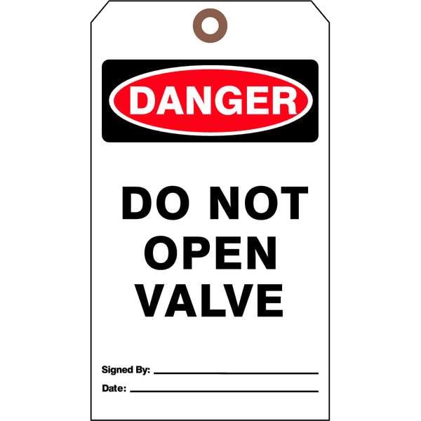 See All Industries Danger Tag, Authorized Personnel and Restricted Access, Cardstock, 7 in H x 4 in W, White, 25 PK - DTUF-G41