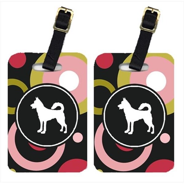 Carolines Treasures Carolines Treasures KJ1123BT Canaan Dog Luggage Tag - Pair 2; 4 x 2.75 In. - KJ1123BT