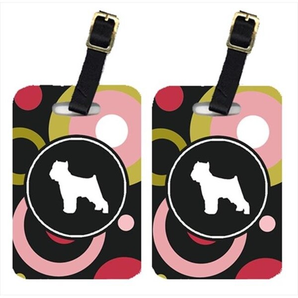 Carolines Treasures Carolines Treasures KJ1096BT Brussels Griffon Luggage Tag - Pair 2; 4 x 2.75 In. - KJ1096BT