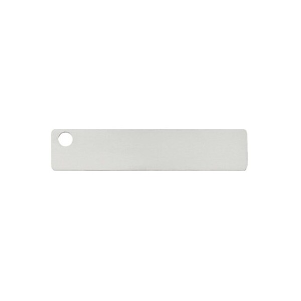 Panduit Marker Plate, 304 Stainless Steel, 3/4 in H x 3/4 in W, Silver, Rectangle, 100 PK - MT350-C