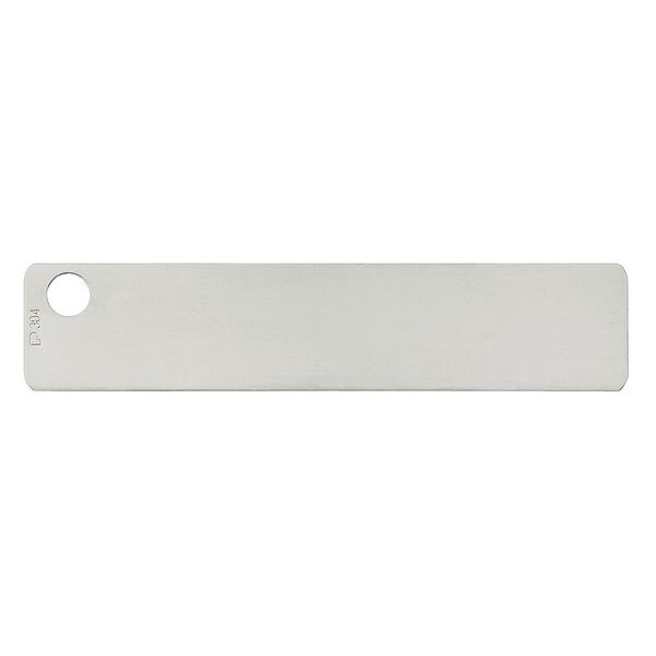 Panduit Marker Plate, 304 Stainless Steel, 3/4 in H x 3/4 in W, Silver, Rectangle, 100 PK - MT350-C
