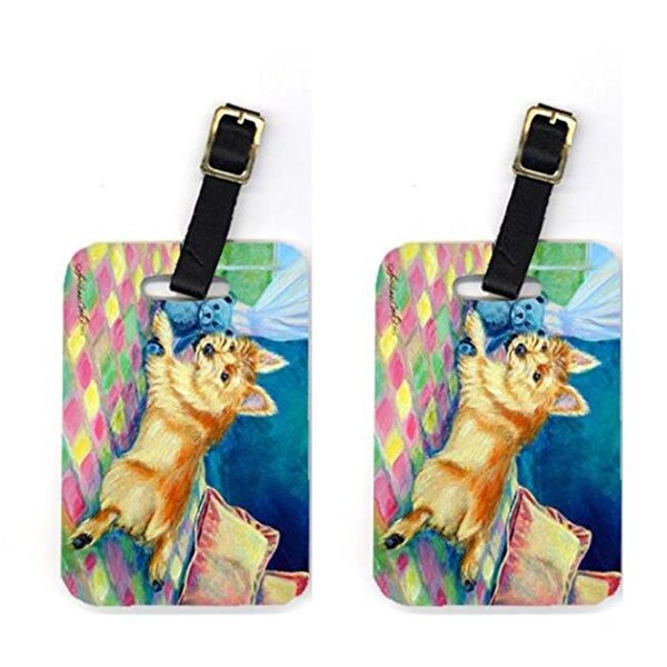 Carolines Treasures Carolines Treasures 7275BT Pair of 2 Norwich Terrier Luggage Tags - 7275BT