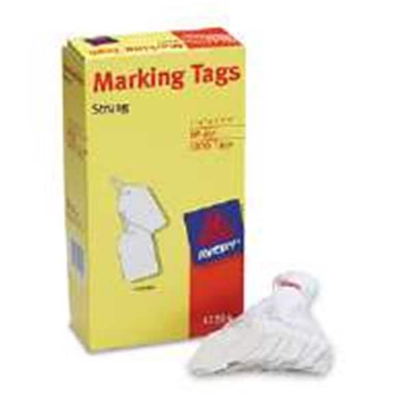 Avery Dennison 12204 White Marking Tags- Paper- White, 1000PK - YYAZ-AVE12204