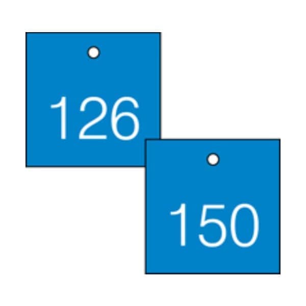 Accuform Engraved Numbered Tags, PF-Cardstock, 3-1/4 in W, 25 PK - TDG375BU