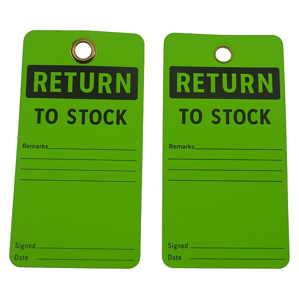 Zoro Select Inspection Record Tag, Information, Cardstock, 3 in H x 5 3/4 in W, White, Rectangle, 25 PK - 8ZF31