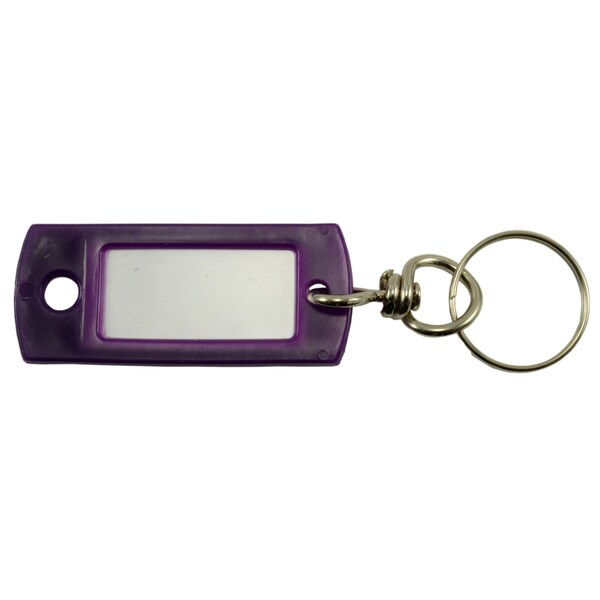 Midwest Fastener Purple Key Tags with Metal Swivels 6PK - 35584