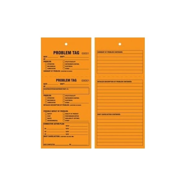 Accuform RP-Plastic, 3/8 in H x 3-1/4 in W, 25 PK - MMT104FCP