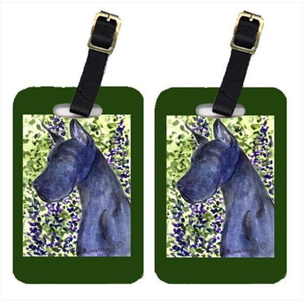 Carolines Treasures Carolines Treasures SS8745BT Great Dane Luggage Tag - Pair 2; 4 x 2.75 In. - SS8745BT